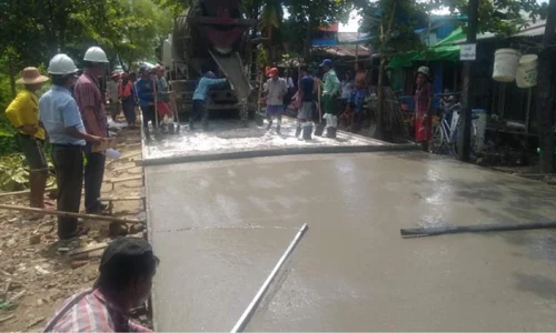 Concrete slab works